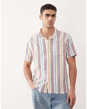 Barbour Waterbay Short Sleeve Summer Stripe Shirt - White