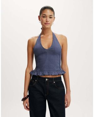 Cotton On Halter Top - Blue