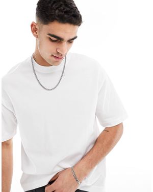 SELECTED – kastiges oversize-t-shirt - Weiß