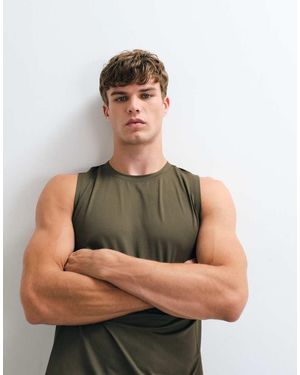 4505 Icon Quick Dry Mesh Training Tank - Brown