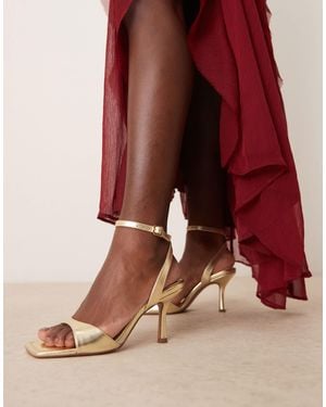 ASOS – hollow – filigrane absatz-sandalen - Rot