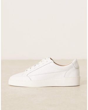 Noak Zapatillas De Deporte Blancas Con Diseño De Paneles Y Cordones De Cuero Elaborado En Portugal De - Neutro