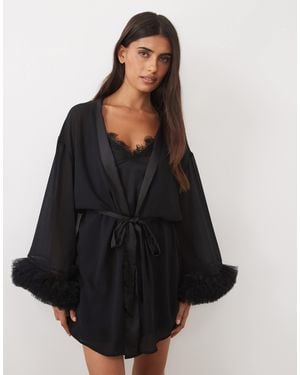 Bluebella Kika robe transparente avec détail - Noir