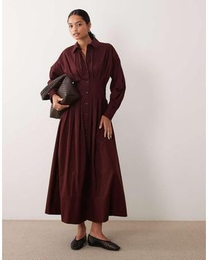 ASOS Vestito Chemisier Maxi - Viola