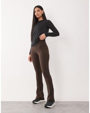 4505 Hourglass Icon High Waist Slim Kick Yoga leggings - Natural