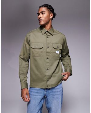 HUGO – ekynone – oversize-hemdjacke - Grün