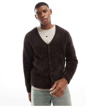 Jack & Jones Oversized Fluffy Cardigan - Black