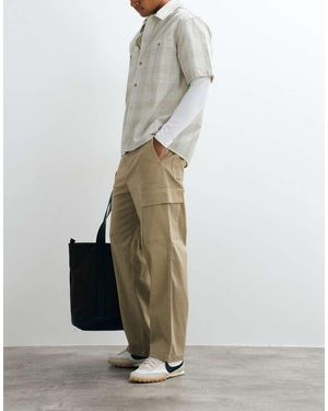 Only & Sons Pantalones Cargo Holgados Con Efecto Desgastado En-Neutro - Blanco