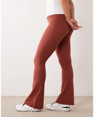 4505 Petite Icon High Waist Slim Kick Yoga legging - Brown