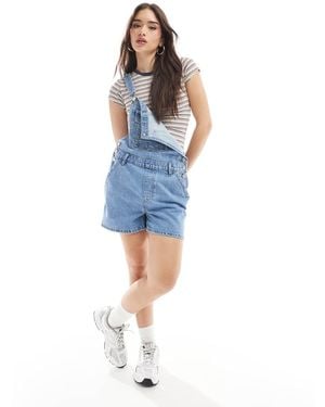 Cotton On Cotton On Short Denim Overalls - Blue