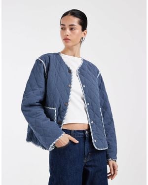 ONLY Reversible Quilted Jacket - Blue