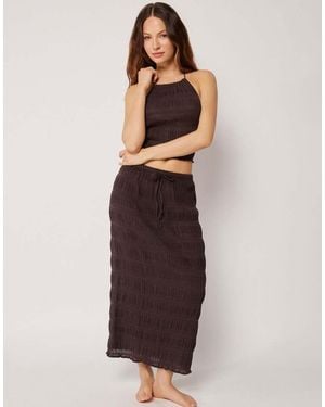 Calzedonia Beach Skirt With Ruffles - Brown