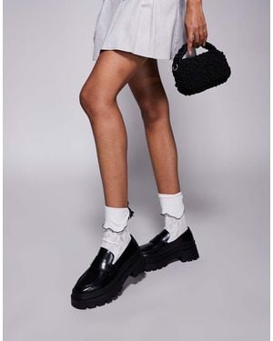 Walk London Kate Saddle Loafer - White