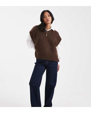 Miss Selfridge Straight Leg Jean - Blue