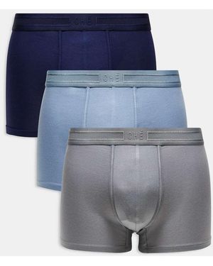 CHE Che Studios 3 Pack Boxer Trunks With Tonal Waistband - Blue