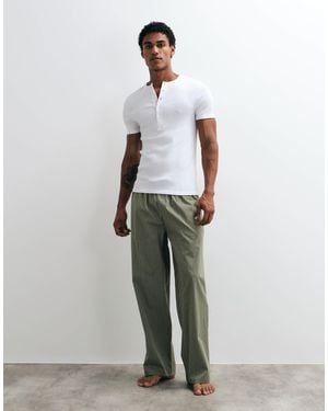 ASOS Pyjama Bottoms With Stripe Print - White
