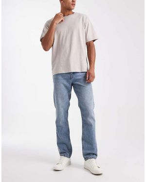 New Look Jeans Dritti Lavaggio Chiaro - Blu