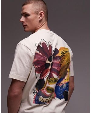 TOPMAN – oversize-t-shirt - Weiß