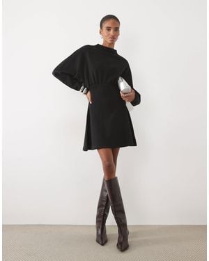 ASOS Asos Design Tall Supersoft Cinched Waist Mini Dress - Black
