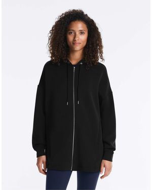 Oysho Veste longue en modal doux - Noir