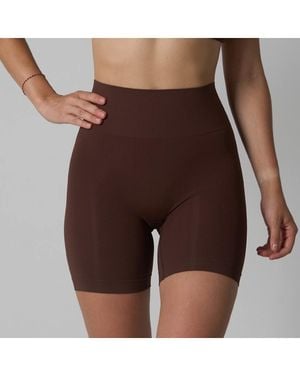 agon® High Waist Legging Short - Brown