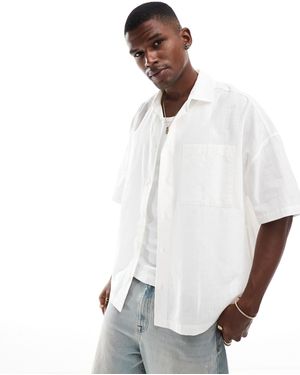 ASOS – voluminöses oversize-hemd - Weiß