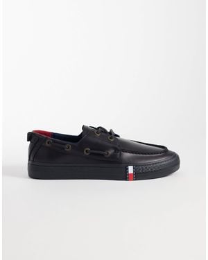 Tommy Hilfiger Archive Vulc Y2k Boat Shoes - Black