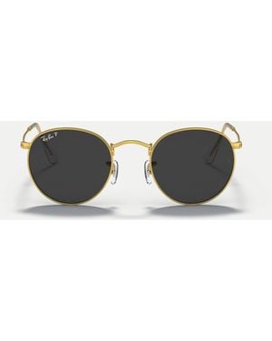 Ray-Ban – runde, polarisierte metall-sonnenbrille - Mettallic