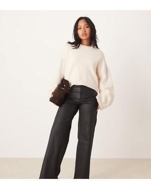 JDY Petite Pantaloni A Fondo Ampio Neri - Nero