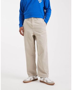 ASOS Relaxed Tapered Trousers - Blue