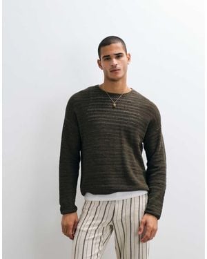 ASOS T-Shirt Oversize A Maniche Lunghe - Nero