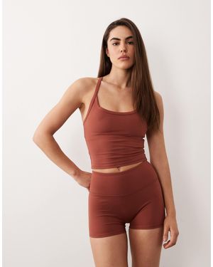 4505 Icon High Waist 3 Inch Booty Short - Red