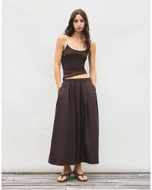 Pull&Bear Lange Caperok - Wit