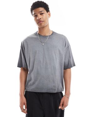 Hollister Baggy Varsity Motif T-Shirt - Gray