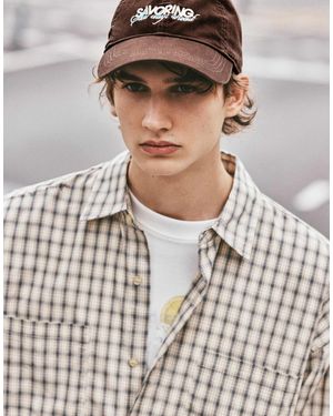 Pull&Bear Cap mit stickerei und savoring-motiv - Grau
