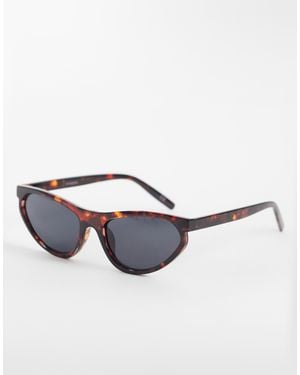 ASOS Slim Angular Cat Eye Sunglasses - White
