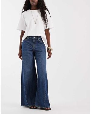 JJXX Palma Jeans Met Extra Brede Pasvorm - Blauw