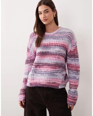 JJXX Space Dye Sweater - Purple