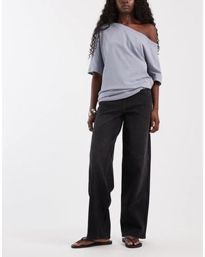 ONLY Tonnie Loose Straight Jeans - Grey