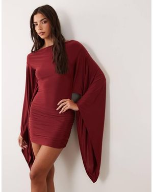 ASOS Flute Sleeve Mini Dress - Red