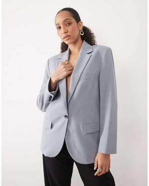 Mango Nat Oversized Blazer Co-ord - Grey