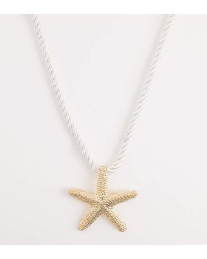 Kaiia Exclusive Rope Chain Starfish Necklace - White