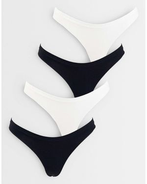 Cotton On 4er-pack nahtloses string-set - Blau