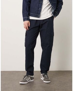 ASOS Tapered Cargo Trousers - Blue