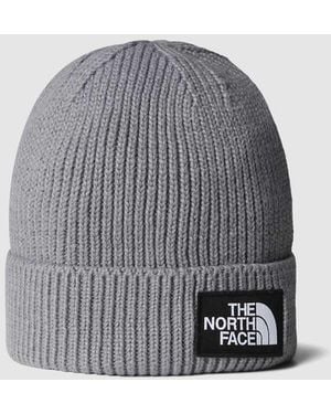 The North Face Tnf Logo Box Cuffed Beanie - Grey