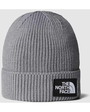 The North Face Tnf Logo Box Cuffed Beanie - Grey