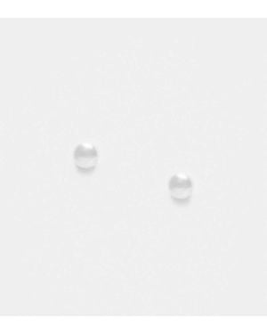 Kingsley Ryan Classic Pearl Stud Earring - White