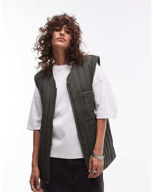 Rains Padded Liner Gilet - Green