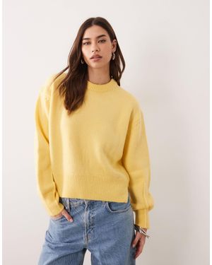 ASOS – kastiger pullover - Gelb