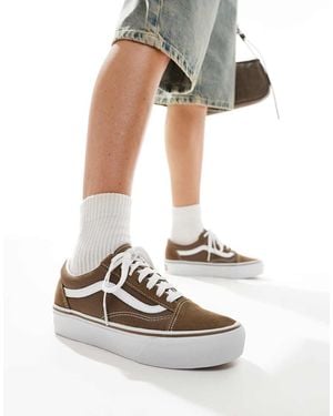 Vans Old Skool Platform Trainers - White